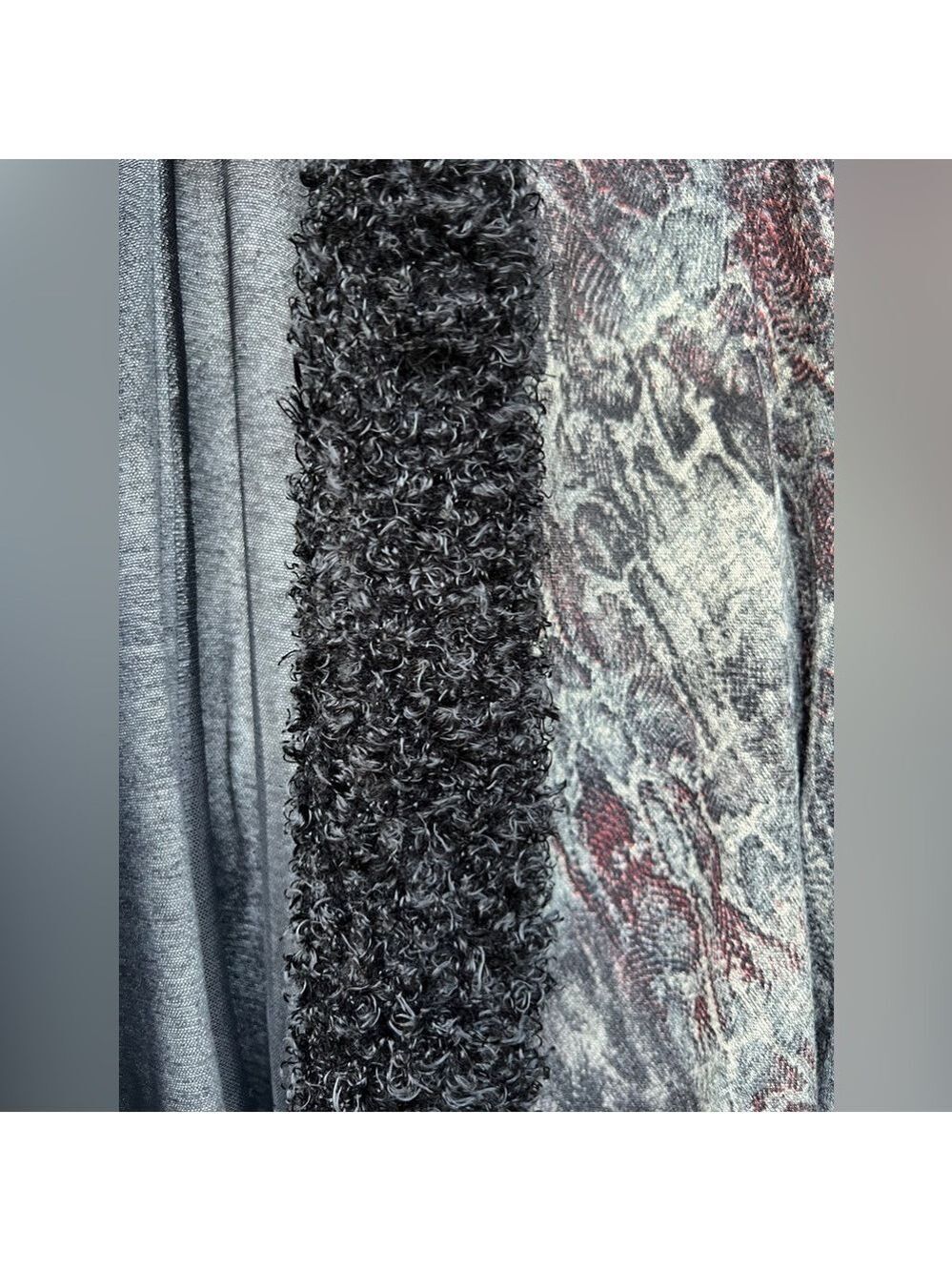 Alberto Makali Snakeskin Print Open Front Longline Waterfall Fall Cardigan XL - Picture 5 of 8